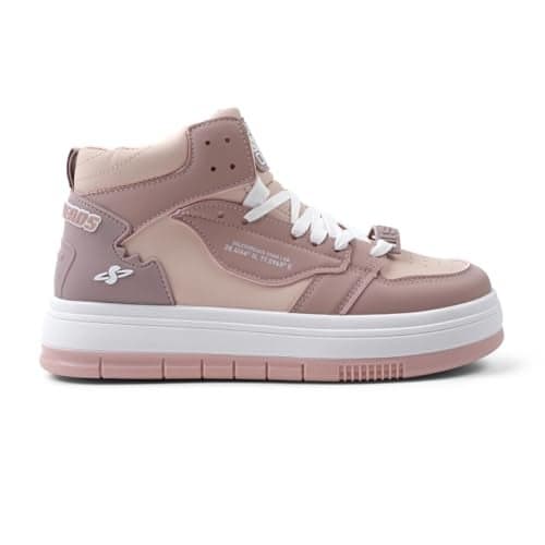 SOLETHREADS WRAP Sneakers for Women | Stylish & Fashionable| Comfortable|Walking Shoes| Lightweight Flexible| Skid-Resistant| Everyday |Casual Shoes for Women|Pink|UK 5