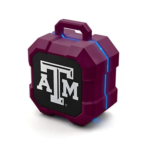SOAR NCAA Shockbox LED Wireless Bluetooth Speaker Texas AM Aggies