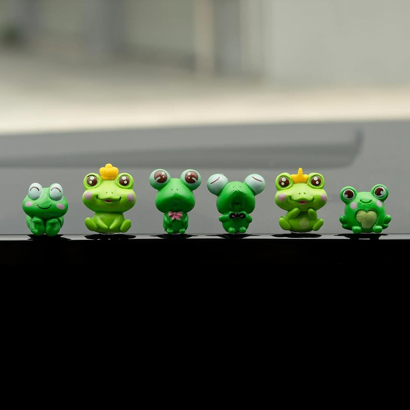 Rislobx 6PCS Frog Car Dashboard Decorations