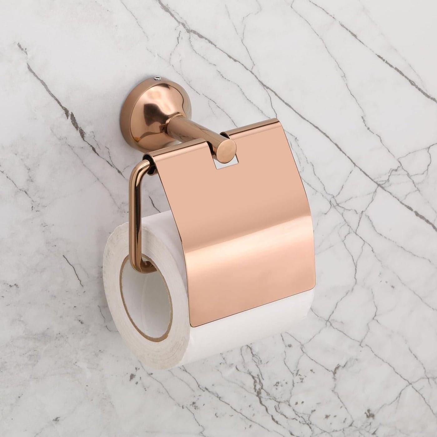LAPO 304 Grade Stainless Steel Toilet Paper Holder for BathroomToilet Roll HolderTissue Paper Roll HolderToilet Tissue Holder Bathroom AccessoriesPVD Rose Gold Finish