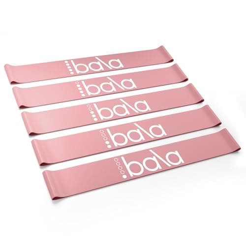 Bala Booty Bands Resistance Bands for Women & Men, 5-Pack - Elastic Exercise Bands for Working Out - Wrist, Ankle, Legs & Booty Bands - Workout Resistance Bands for Yoga, Pilates, Strength Training