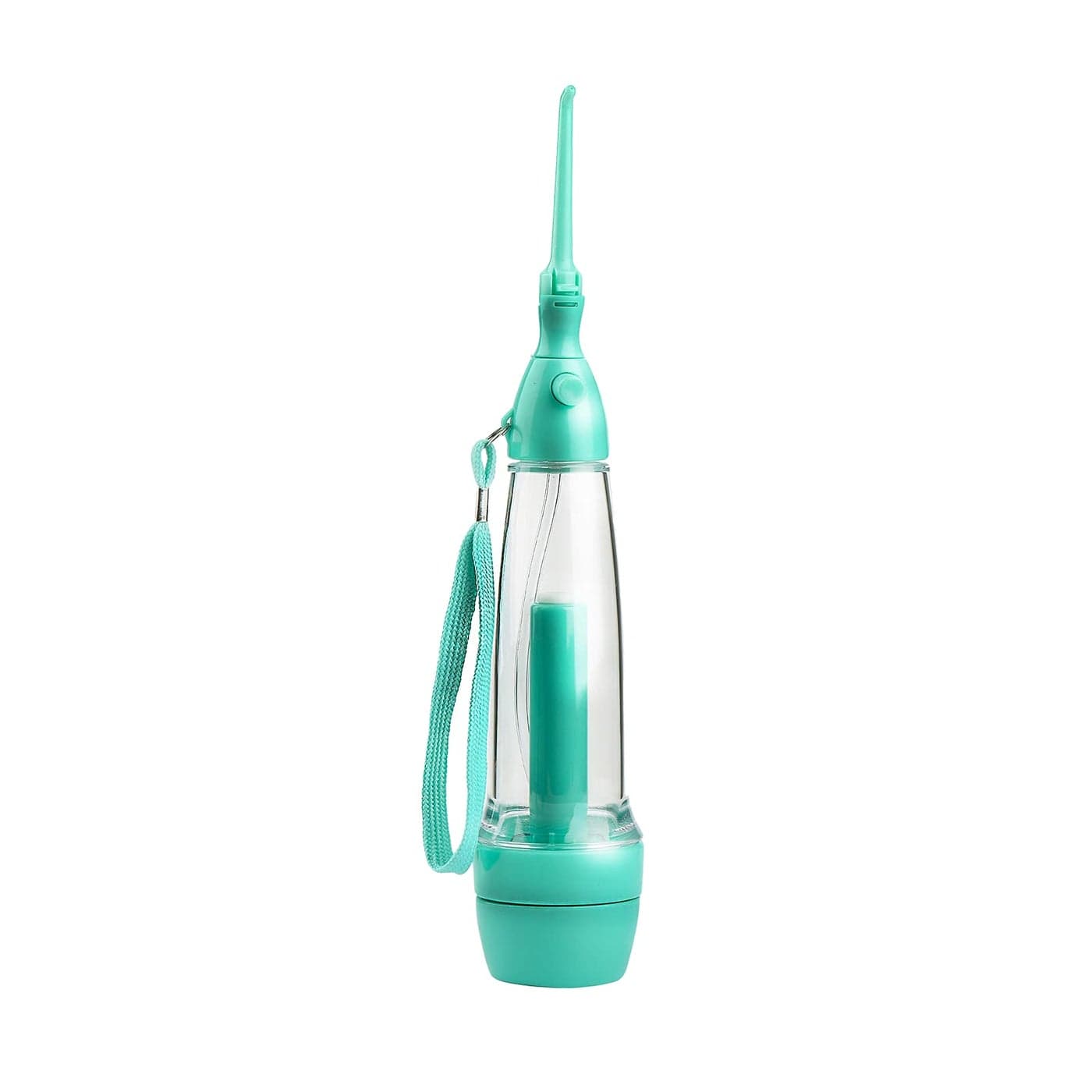 Cordless Water Dental Flosser NonElectric Portable Manual Air Pressure Simple Operation Bottle Strengthening Dental Oral Irrigator for Home Travel Green