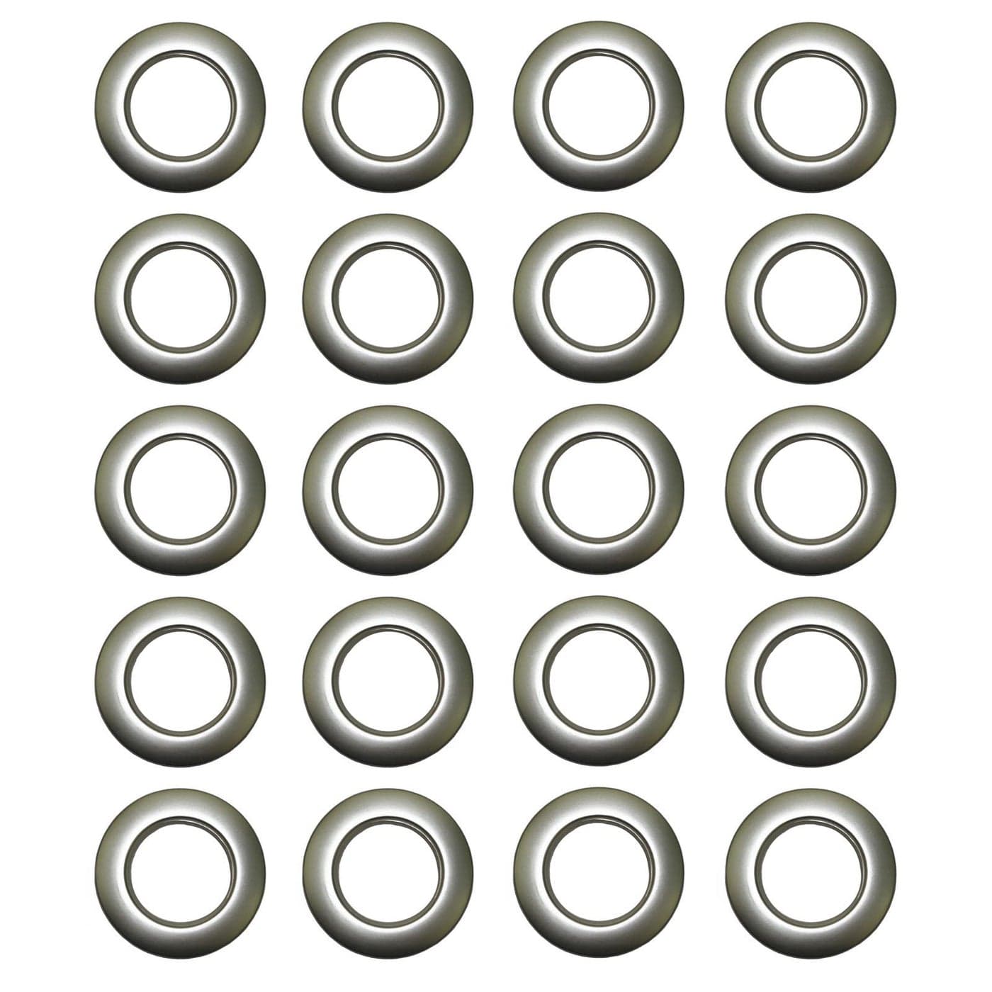 Selling Wonderful 1916Inch Inner Diameter Plastic Curtain Grommets 50Pack Silver