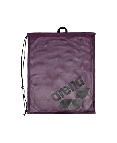 ARENA One Go Pool Gear Sack Swim Mesh Bag Drawstring Satchel for Swim Accessories Quick Dry Polyester Equipment Tote for Swim Team Practice Plum Purple 40 Liters