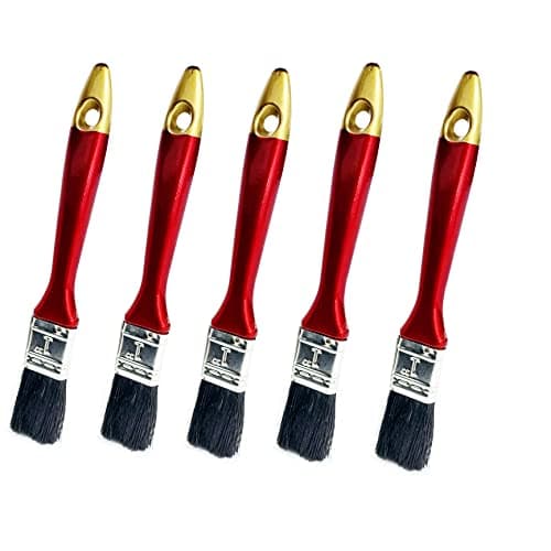 DARIT 1" 6PCS Artist Paint Brush Wash Brushes Gesso, Varnishes, Acrylic Painting, Watercolour, Wood, Wall, Furniture-Brush (1", 6)