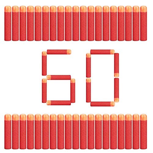 Toosci 60 PCS Mega Dart Refill Pack 9.5CM Compatible with Nerf Mega Guns, Mega Pack Refill Bullets for N-Strike Mega Series Guns