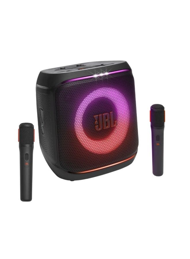 JBL PARTYBOX ENCORE 2 Portable Party Speaker with 2 Mic - Black JBLPBENCORE22MICAM/JBLPBENCORE22MICAS BLACK