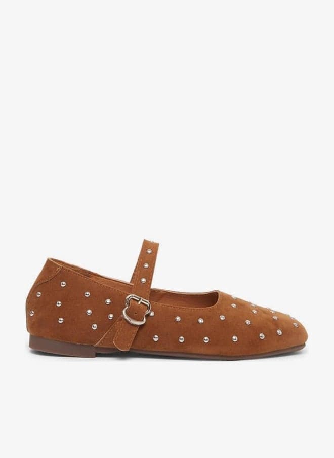 Embellished Studded Flat Ballerina
