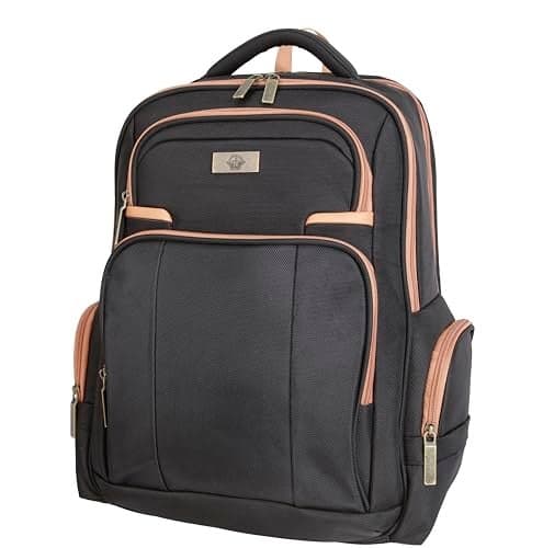 Dockers Harbor Durable Polyester Classic Laptop Travel Backpack Black