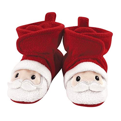 Hudson Baby UnisexBaby Cozy Fleece Booties Casual Sock Santa 1824 Months
