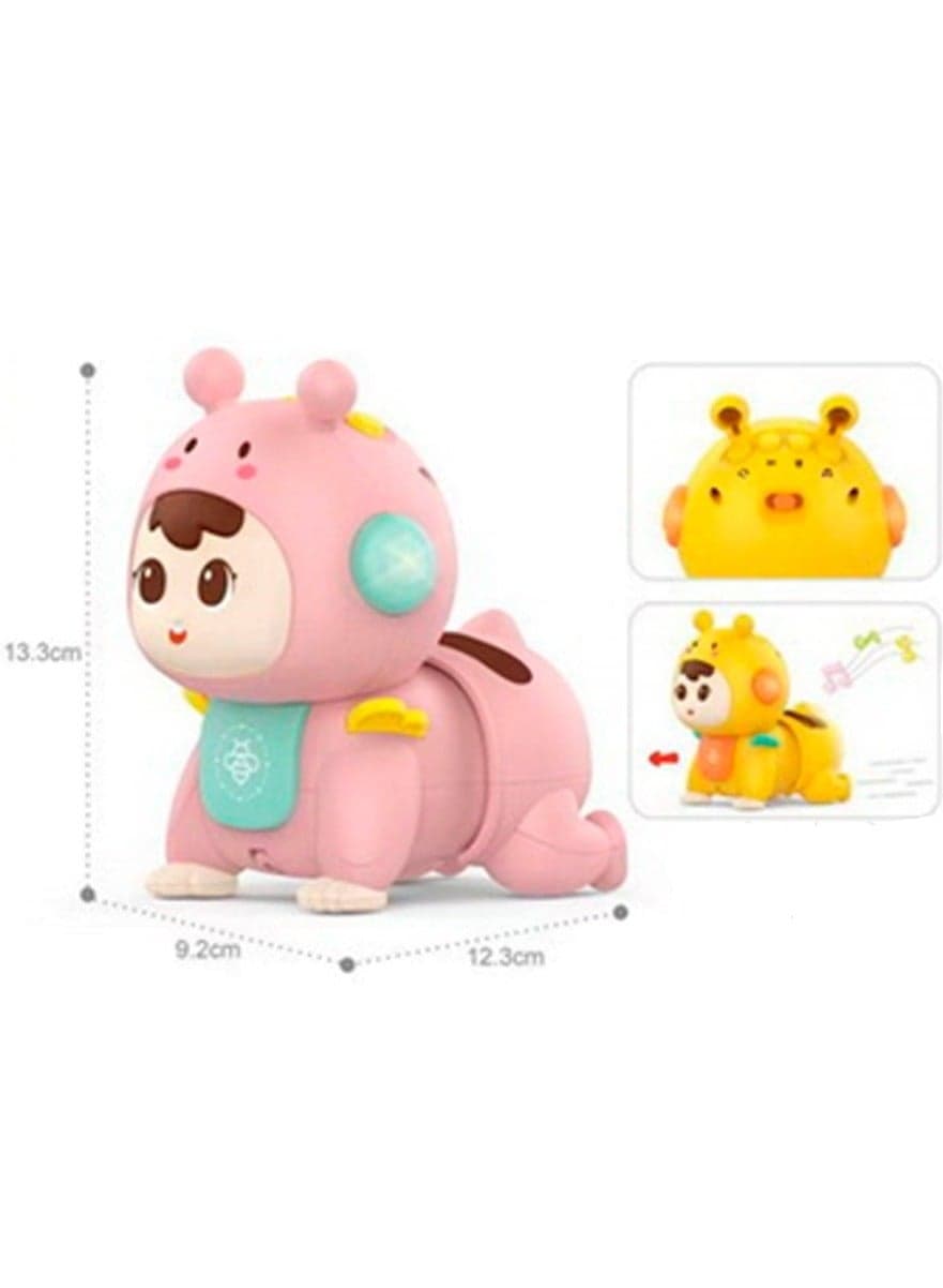 Musical Crawling Baby Doll Crawling Toy Lovely Interactive Plaything for Toddlers