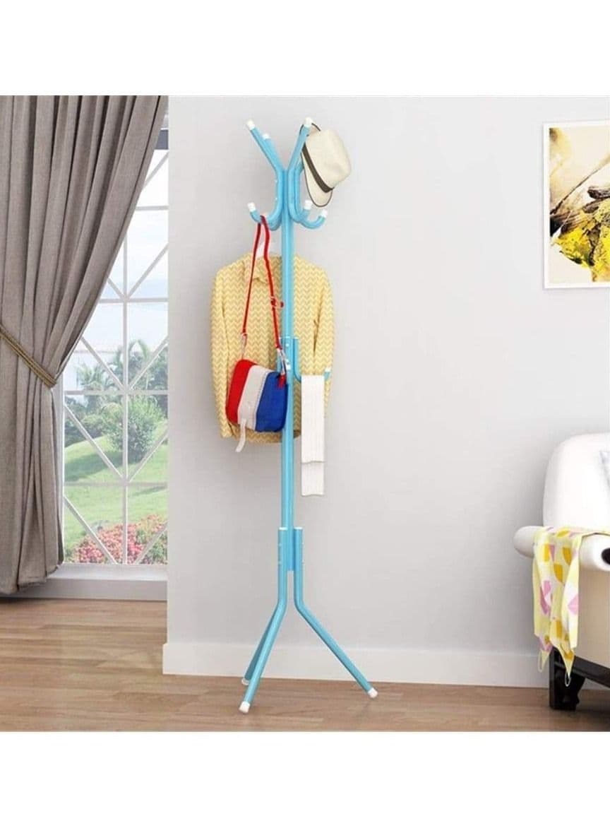 Coat Stands Coat Racks Large Hanger with Shoe Rack Standing Metal Coat Rack Hat Hanger 6 Hook Space Saving Umbrella Tree Stand Multi-Purpose Coat Umbrella Stand hat Shoe Rack Metal