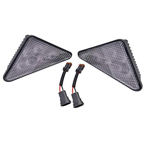 AIPICO Led Headlight Assembly Set Left & Right Triangle Headlight 7259523 7259524 Replacement for Bobcat 751 763 S175 S300 T190 T250