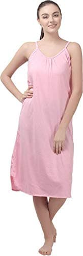 BLAZON Women's Cotton Hosiery Solid Maxi Sublime Night Dress (13005 Cosmic_Pink_01_L_Cosmic Pink_L)