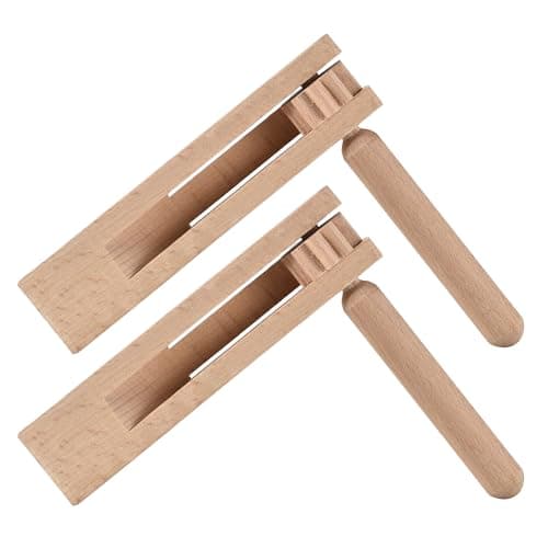 HILAZA 12 Pack Matracas Mexicanas Noise Makers Handheld Wooden Mexican Party Ratchet Noisemakers for Soccer Sporting Events Fiesta Graduation Religious Festivals and Cinco de Mayo Celebrations