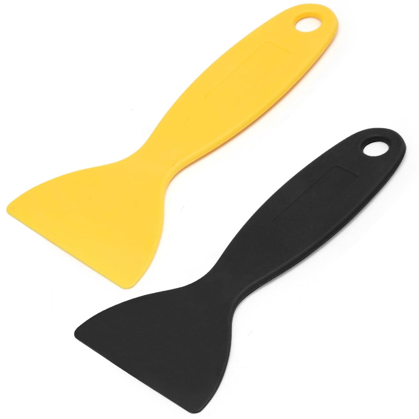 Hordion 10 Pcs Plastic Spatula Scraper Putty Knife Air Bubble Remover Sticker Installation Tool Flexible Paint Scraper for 3D Printing Resin Removal Spackling Patching Decal Wallpaper