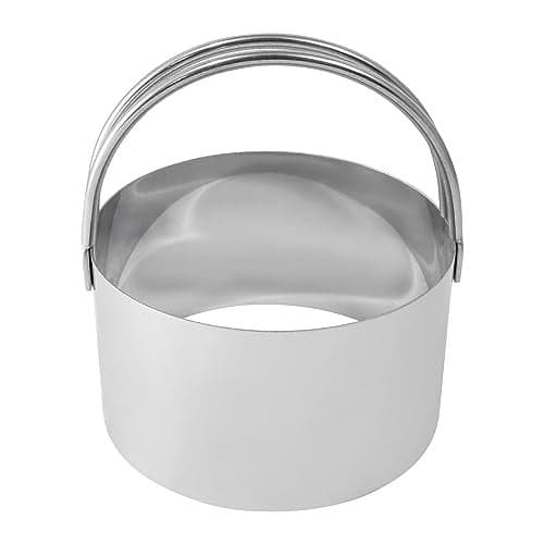 R&M International Stainless Steel 3-1/4" Round Biscuit Cutter with Handle, 1-Piece,Metallic