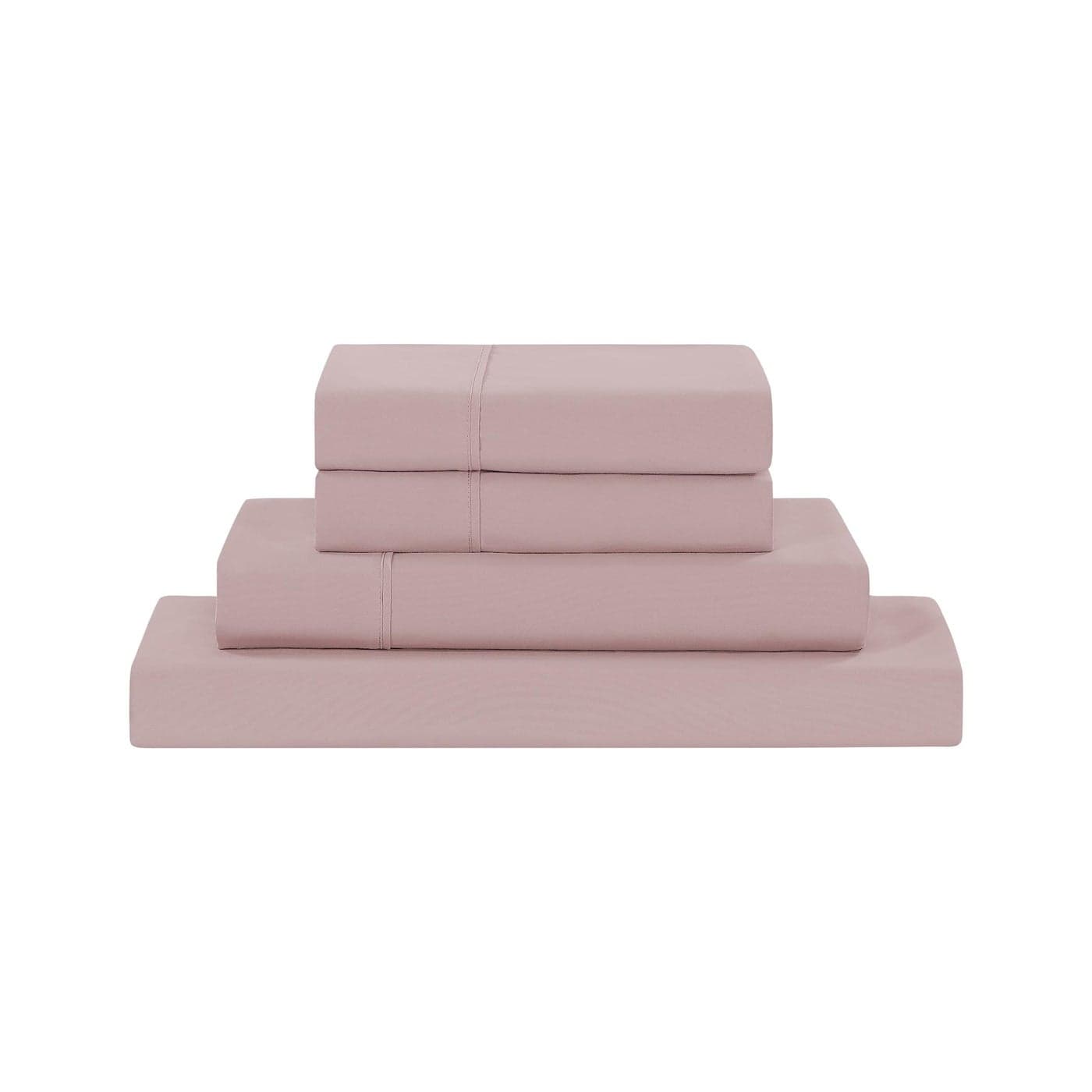 Modern Threads Soft Microfiber Solid Sheets Luxurious Microfiber Bed Sheets Includes Flat Sheet Fitted Sheet with Deep Pockets Pillowcases Cameo Rose Queen