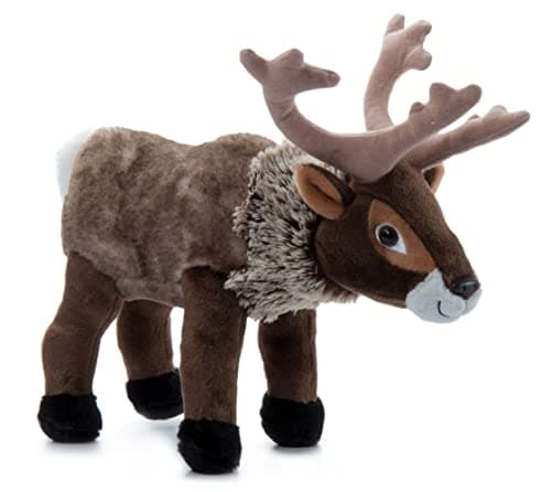 The Petting Zoo Reindeer Stuffed Animal Plushie Gifts for Kids Wild Onez Zoo Animals Zoologee Reindeer Plush Toy 12 inches