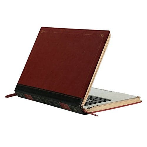 MOSISO Laptop Sleeve Case Compatible with MacBook Air 13 inch M4 A3240 M3 A3113 M2 A2681 M1 A2337 A2179 A1932 20252018Pro 13 inch M2 M1 20252016 PU Leather Vintage Portfolio Cover Wine Red