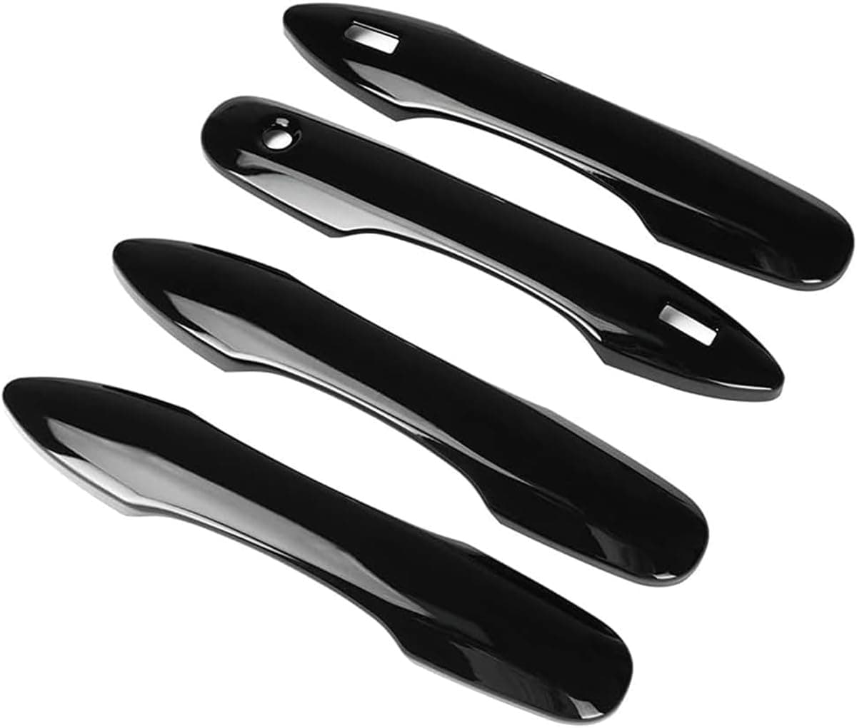 DLOVEG Car Door Handle Cover Protector Compatible for 2018-2023 2024 2025 Toyota Camry Accessories 2026 Compatible for Toyota Corolla 2026 2024 2023-2020 with 2 Smart Key Holes Glossy Black