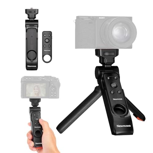 Newmowa Wireless Remote Control Shooting Grip & Mini Tripod for Sony ZV-1, ZV-1F, A7 III, A7R III, A9, A6100, RX100 VII, Canon EOS RP, EOS R, 6D Mark II, 800D, Nikon Z, Z6 II, Z50, COOLPIX A1000