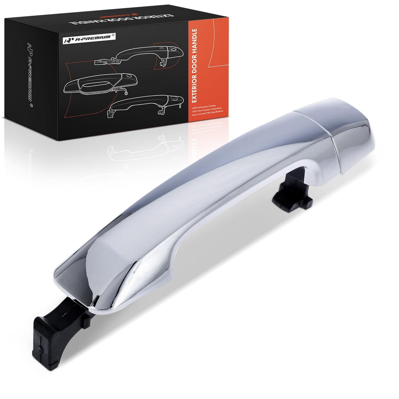 APremium Front Right or Rear Left or Rear Right Exterior Door Handle Compatible with Toyota Tundra 20072019 Sequoia 20082016 Chrome Replace 692170C040