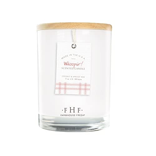 FarmHouse Fresh Whoopie Candle HandPoured Coconut Wax Candle with Wooden Lid 11 Oz