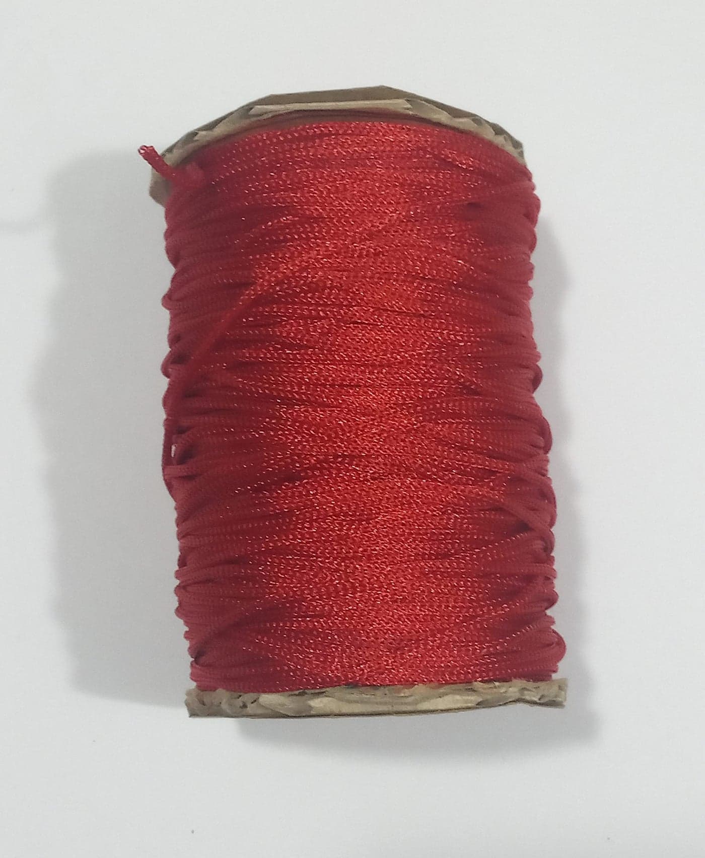 OMX Nylon 1mm Macrame Cord (100 Meters) Nylon Chinese Knotting Cord, 1mm Thick for Macrameideally Used for Jewelry Making, Bags and Various Other Craft Projects. (Red)