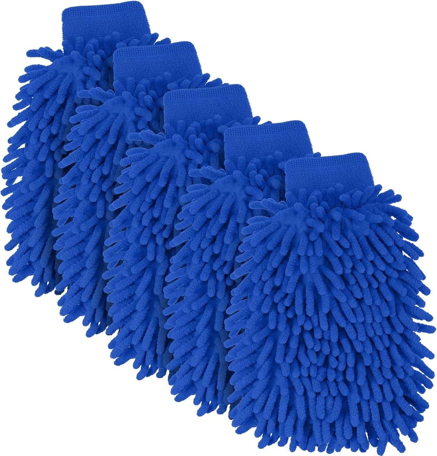 BBTO 5 Pieces Chenille Microfiber Car Wash Mitts
