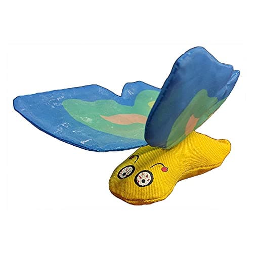 Yeowww Duckyworld 100 Organic Flower Leaf Catnip Cat Toy Butterflies 2 Toys Blue