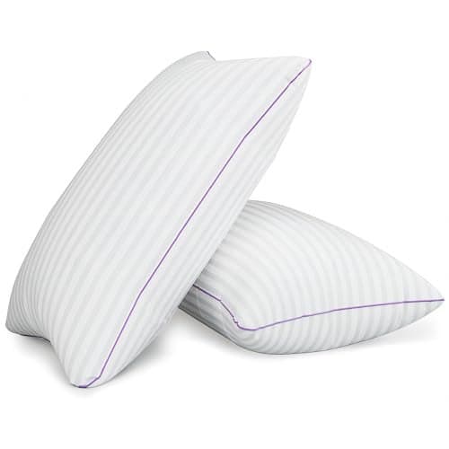 VAINOC Pillows Queen Size Set of 2Breathable Hotel Collection Bed Pillows for Sleeping Medium Soft Down Alternative Microfiber Filled20 x 30 Inches