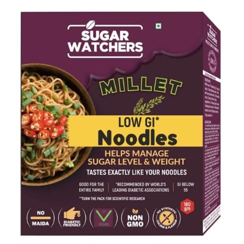 Sugar Watchers Low GI Millet Noodles, No Maida, Non-Fried, Diabetic Friendly