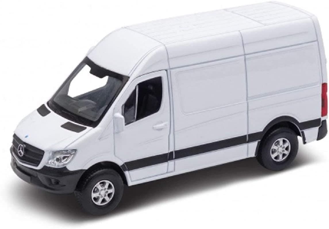 KiNSMART 2019 Mercedes-Benz Sprinter Cargo Van White 1:48 O Scale Die Cast Metal Model Toy Car w/Pullback Action
