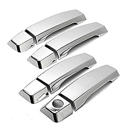 LJ INTERNATIONAL Quality Accessories Chrome Plated Handle Covers Compatible with Nissan Titan