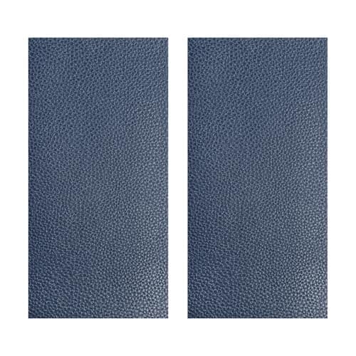 FSTURIOS 2 PCS Leather Repair Patch Tape 4 x 8 Inch PU Vinyl Repair Patches for Car Upholstery Seat Waterproof Self Adhesive Leather Tape Repair Kit for Furniture Couches Chairs Navy Blue