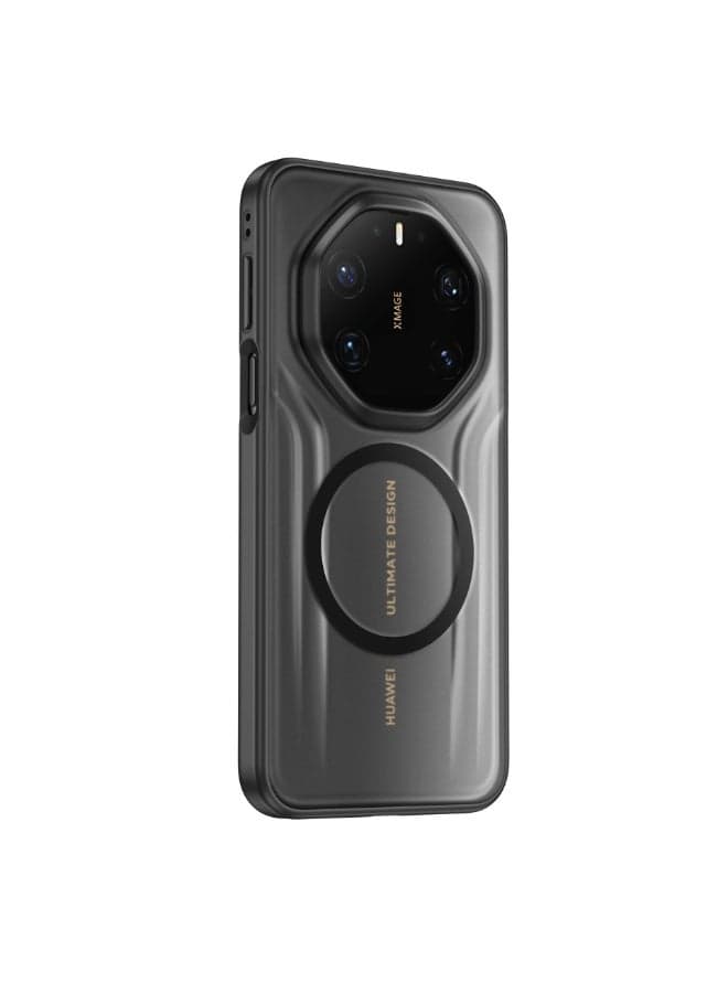 Magnetic Case for Huawei Mate 80 RS Ultimate 5G 【Support Wireless Charging】 Translucent Frosted Matte Case Anti-Fingerprint Airbag Protection PC+TPU Shockproof Cover
