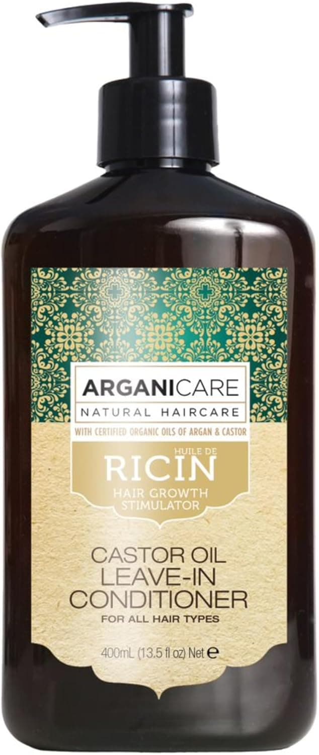 Arganicare Castor Range NORINSE EVOLUTION TREATMENT Castor Promotes Growth Stimulates Growth UltraNourishing High Hydration All hair types 400mL