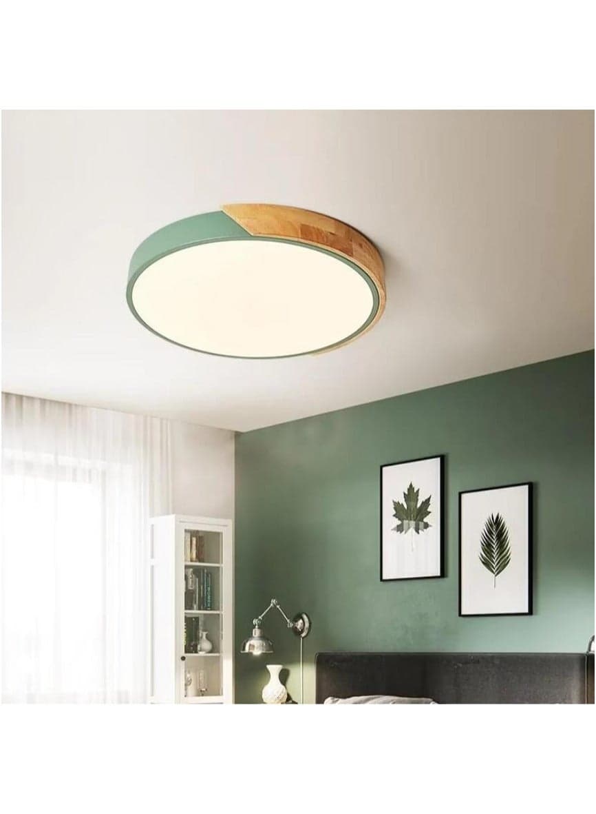 Modern Creative Personality Living Room Bedroom Study Light Fixtures Nordic Log Decor Macaron LED Ceiling Lamp