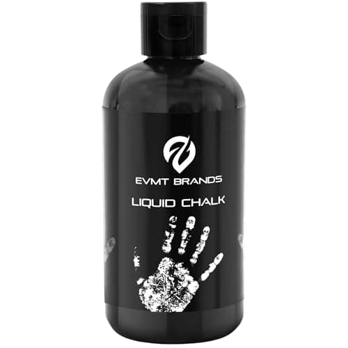 EVMT Brands Liquid Chalk, Mess Free Gym Chalk for Weightlifting, Gymnastics, Rock Climbing, Dancing. Sweat Resistant and Long Lasting for Stronger Grip. Package May Vary.