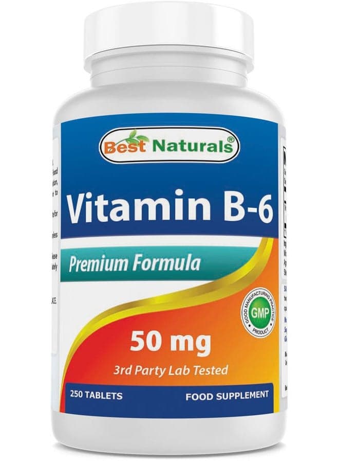Vitamin B6 50 mg 250 Tablets