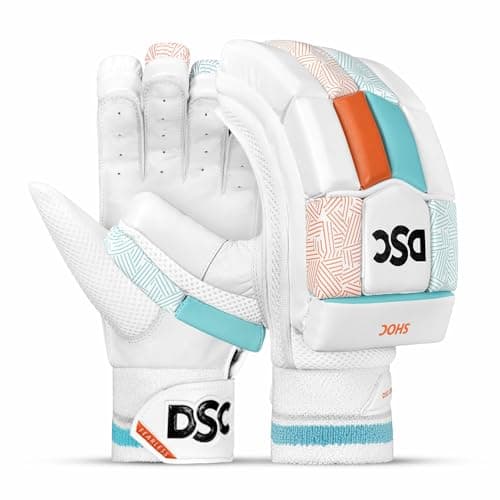 DSC Intense Shoc Cricket Batting Gloves Youth Right (Color May Vary)