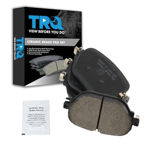 TRQ Rear Brake Pads Ceramic Compatible with 2018 Mercedes-Benz E400 2017-2018 E43 AMG 2018 E63 AMG S