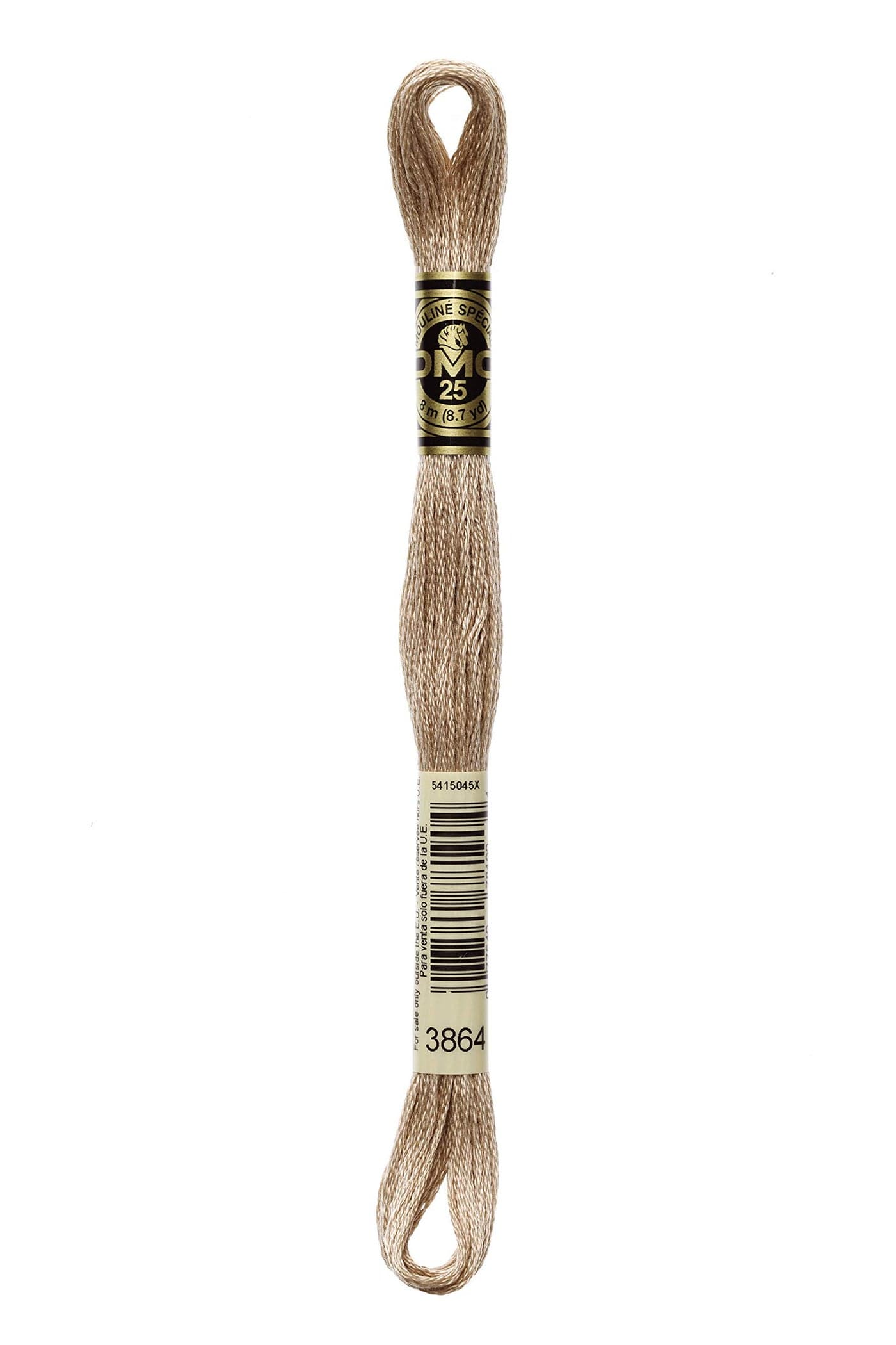 DMC 1173864 Mouline Stranded Cotton Six Strand Embroidery Floss Thread Light Mocha Beige 87Yard