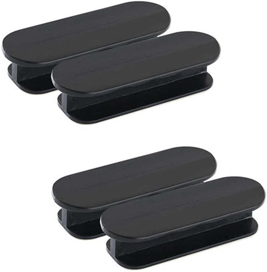 KPNG Self-Stick Instant Cabinet Drawer-Humanity Handle Helper Auxiliary for Kitchen Cabinet Knobs, Window Sliding Door-Wardrobe Push Pull Helper Stick-on Handles (Black, Pack of 4)