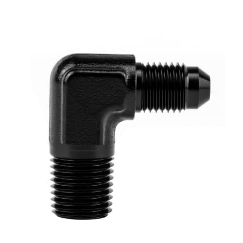EVIL ENERGY 4AN to 1/4" NPT Male 90 Degree Fitting Adapter Aluminum