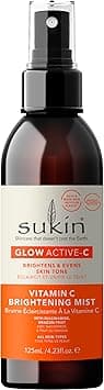 Sukin Glow ActiveC Vitamin C Mist Brightening Face Mist with Niacinamide Paraben Free and Natural Skincare Face Spray Skin Care Face Care 125ml