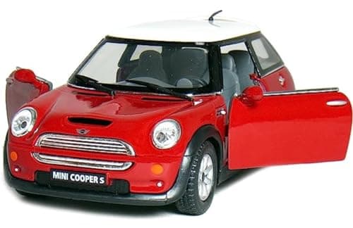 KiNSMART Mini Cooper S 5 128 Scale Die Cast Metal Model Toy Car Red