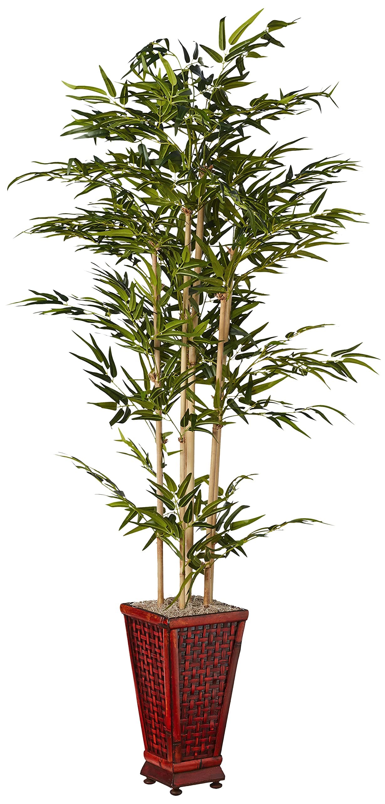 Nearly Natural 6ft Bamboo Tree with Decorative Planter