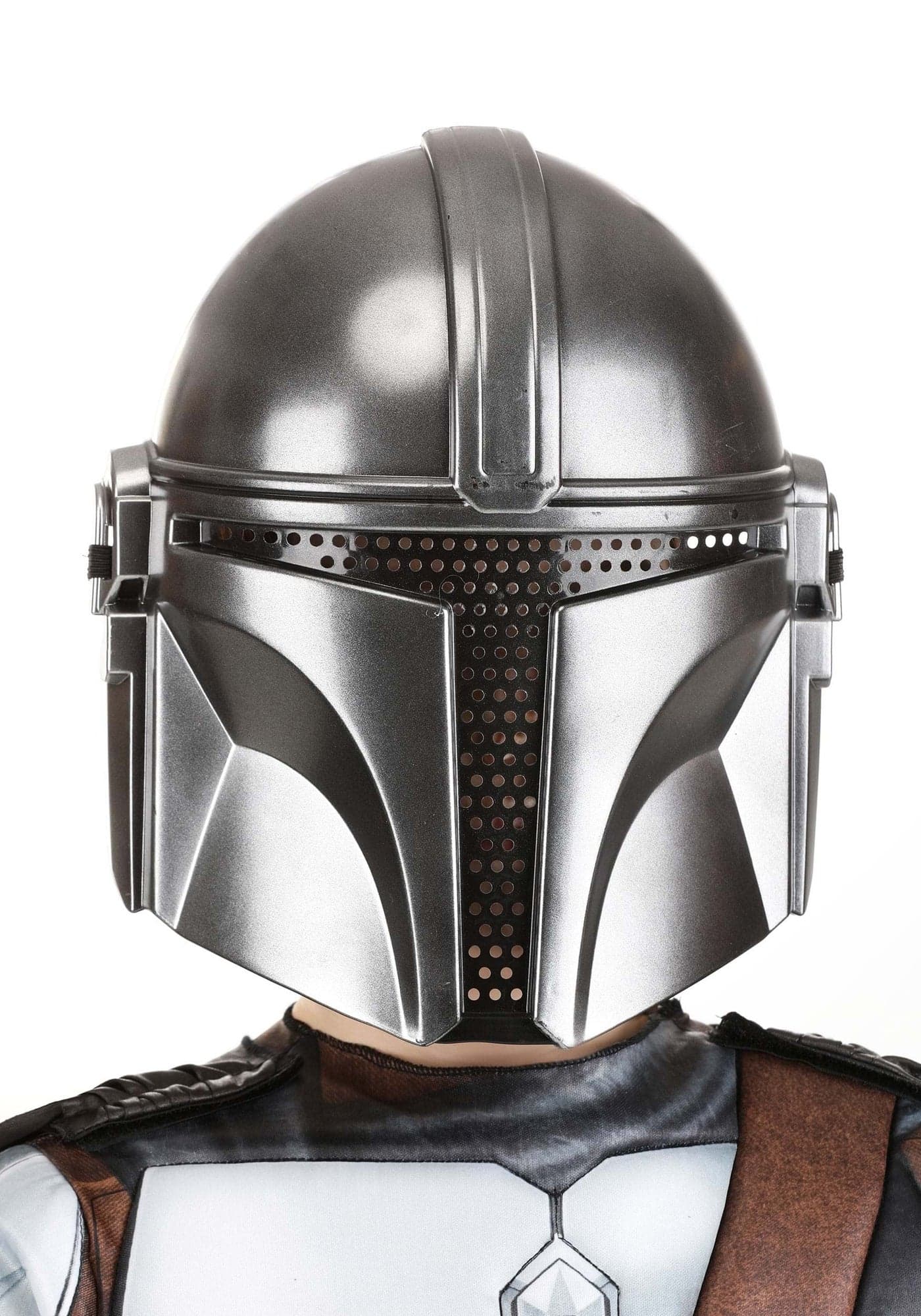 Jazwares Star Wars Boys The Mandalorian Child Mask Kids Halloween Costume Helmet Accessory Officially Licensed Standard Silver